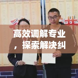 高效調(diào)解專業(yè)，探索解決糾紛的新路徑