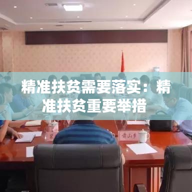 精準(zhǔn)扶貧需要落實：精準(zhǔn)扶貧重要舉措 