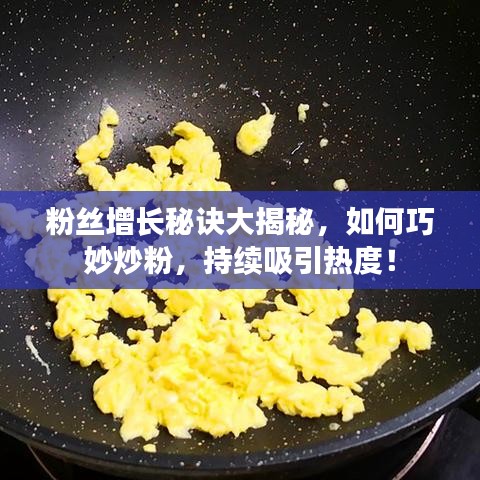 粉絲增長秘訣大揭秘，如何巧妙炒粉，持續(xù)吸引熱度！