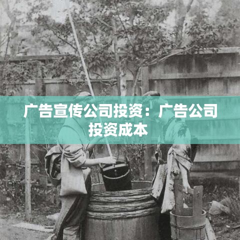 廣告宣傳公司投資：廣告公司投資成本 