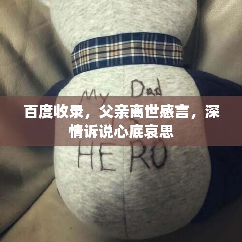 百度收錄，父親離世感言，深情訴說心底哀思