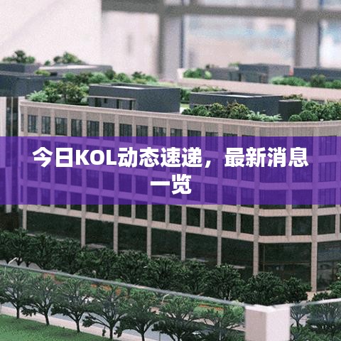 今日KOL動(dòng)態(tài)速遞，最新消息一覽