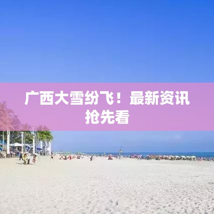 廣西大雪紛飛！最新資訊搶先看