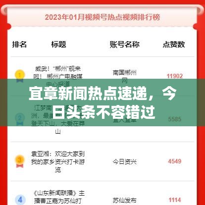 宜章新聞熱點速遞，今日頭條不容錯過