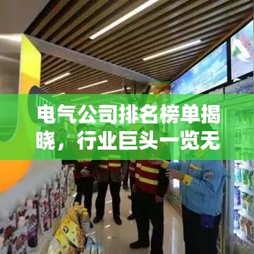 電氣公司排名榜單揭曉，行業(yè)巨頭一覽無余