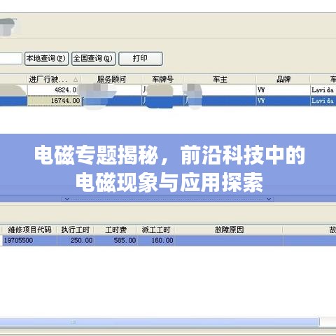 電磁專題揭秘，前沿科技中的電磁現(xiàn)象與應(yīng)用探索