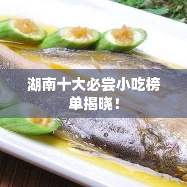 湖南十大必嘗小吃榜單揭曉！
